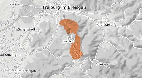 Mietspiegelkarte Freiburg im Breisgau G&uuml;nterstal